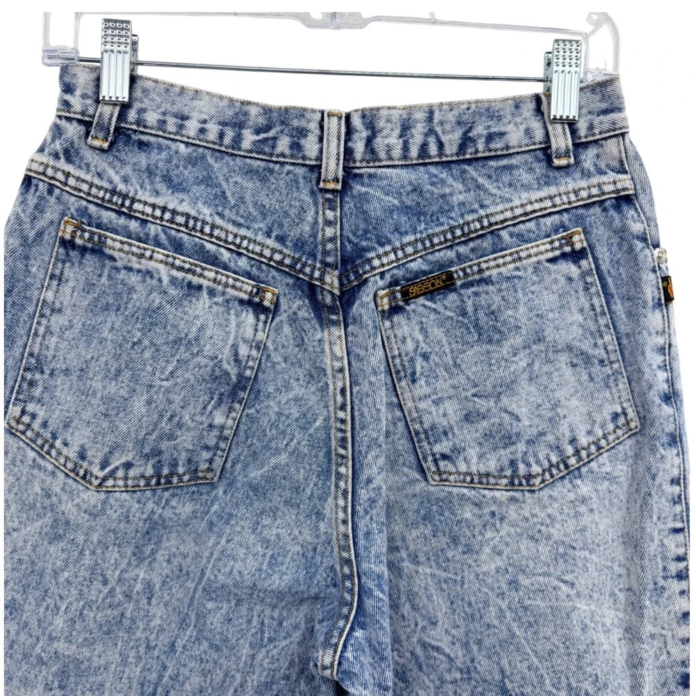 Vintage 90's Sasson High Rise Mom Jeans Acid Wash Size 24 See Measurements‎